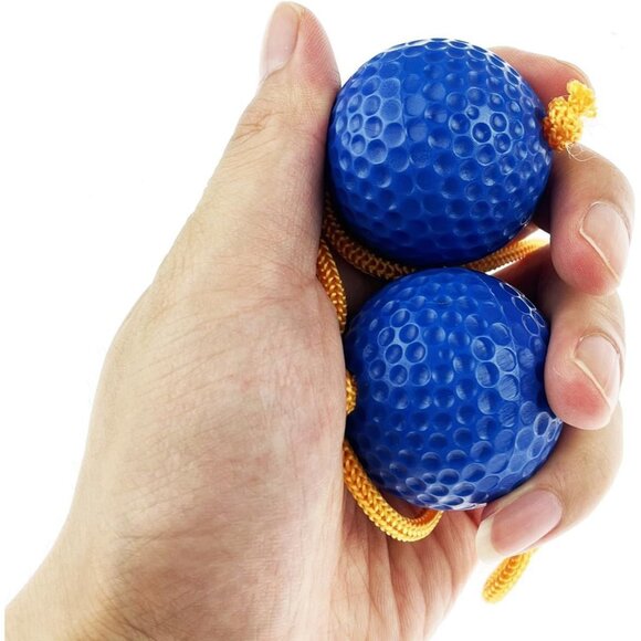 6 Pack Ladder Balls Toss Replacement Ball Red Blue Yellow Rope Fun Backyard - Picture 6 of 7